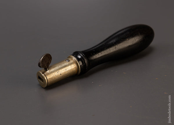 Rare HOLTZAPFFEL Type Ebony Tool Handle for Ornamental Turning Tools - EXCELSIOR 108675