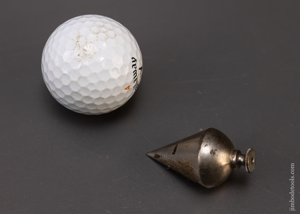 Exceptional 2 Inch Crisp Nickel Plated Plumb Bob - EXCELSIOR 108984