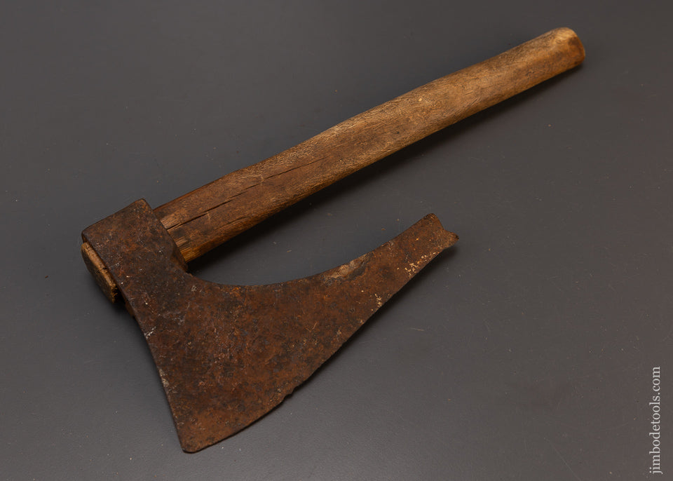 Stunning 18th Century Decorated Single Bevel Side Axe - EXCELSIOR 109189