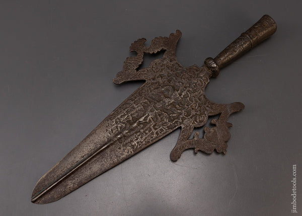 Drop Dead Stunning Ornate 18 1/2 Inch HALBERD Ca. 13th to 16th Century - EXCELSIOR 109259