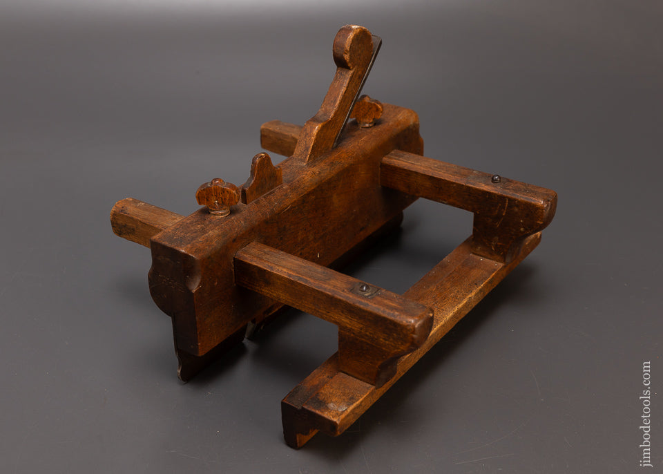 Rare & Fine C. FISHER Ca. 1790 Yellow Birch Plow Plane - EXCELSIOR 109378