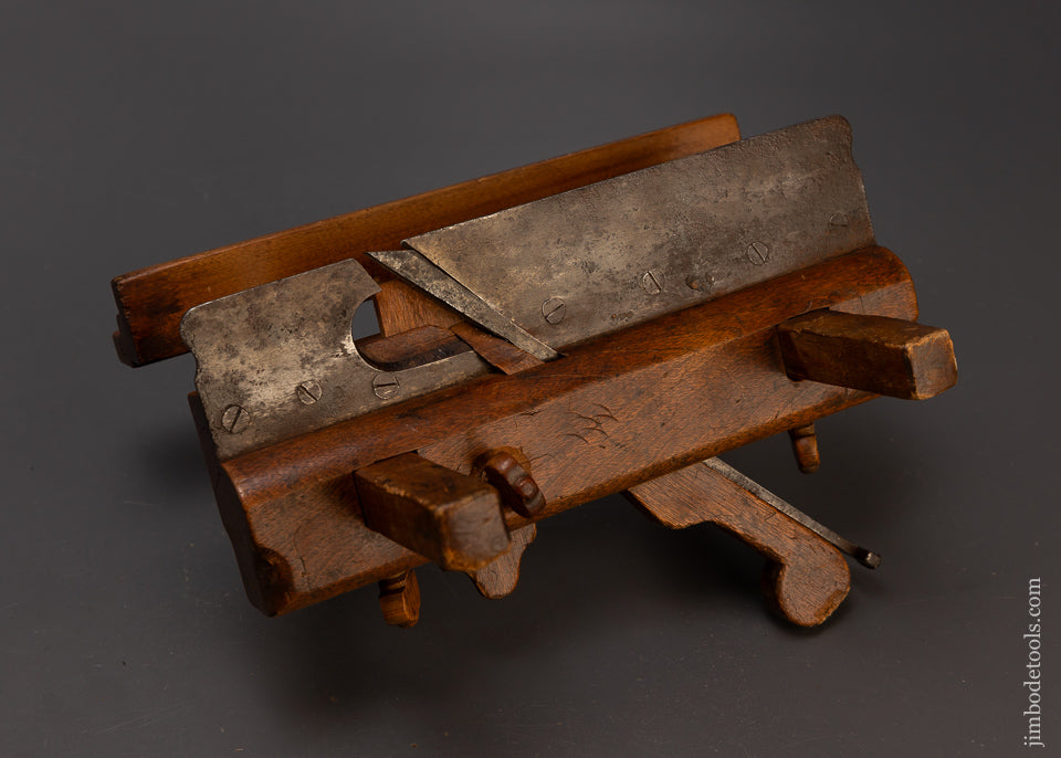 Rare & Fine C. FISHER Ca. 1790 Yellow Birch Plow Plane - EXCELSIOR 109378