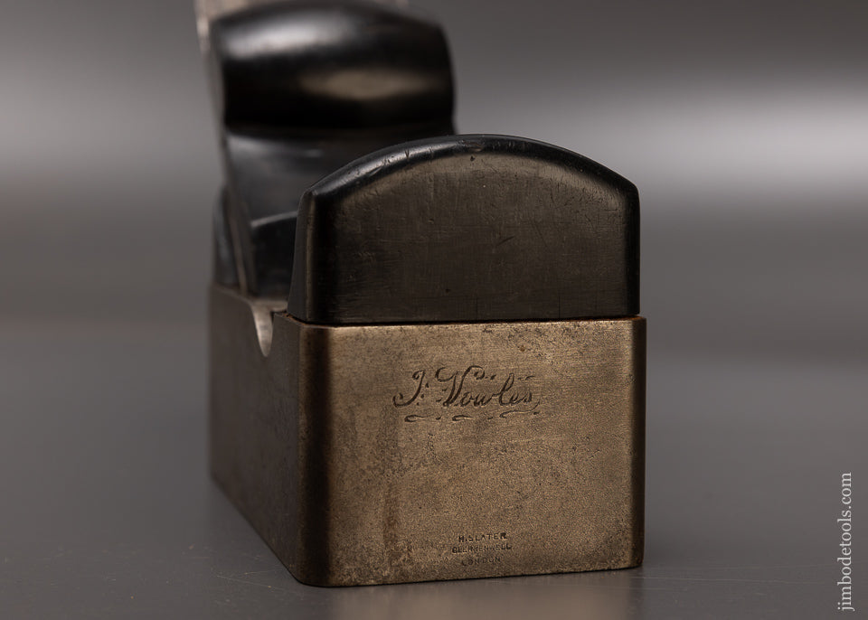 Spectacular Ebony Infill Smooth Plane by H. SLATER - EXCELSIOR 109390