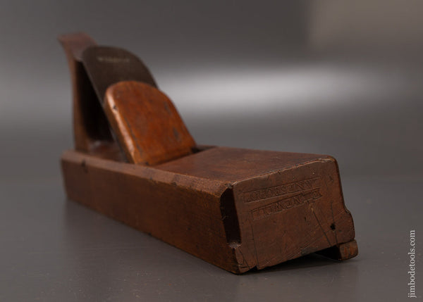 Extra Fine E. NEWELL LANESBORO 18th Century Yellow Birch Panel Raiser Plane - EXCELSIOR 109445