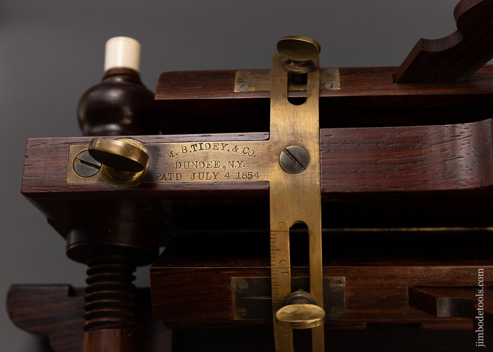 Spectacular Rosewood M.B. TIDEY Double Beveling Plane by JIM LEAMY - EXCELSIOR 109510