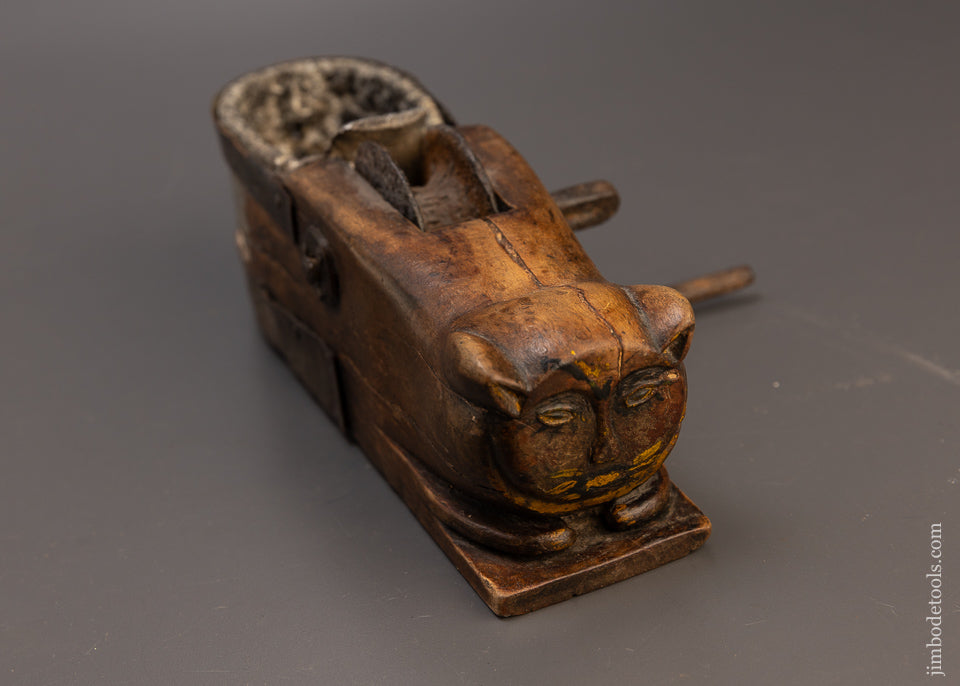 Stunning Figural Cat Head Sumitsubo Ink Line - EXCELSIOR 109633