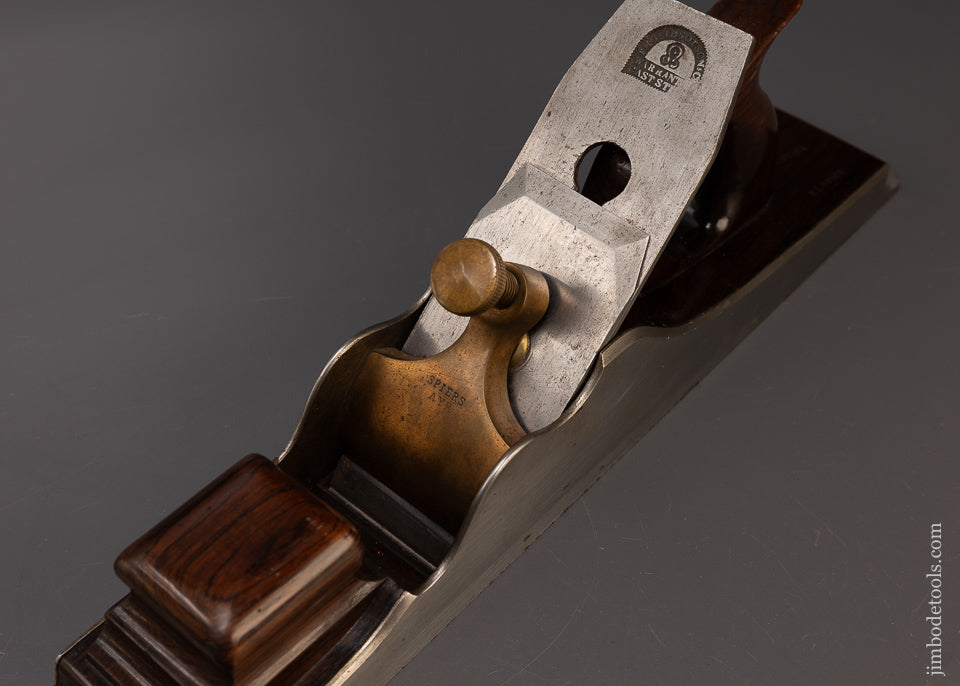 Spectacular Near New SPIERS Dovetailed Rosewood Infill 16 1/2 Inch Bench Plane - EXCELSIOR 110038