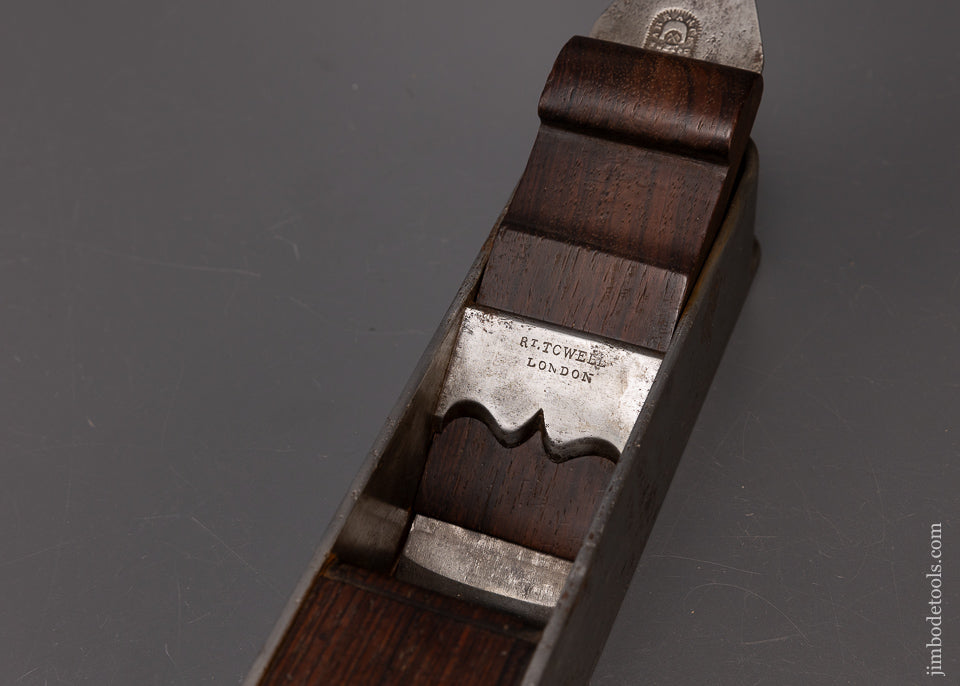 Fine Rt. TOWELL LONDON Miter Plane Dovetailed Steel with Rosewood Infill - EXCELSIOR 110146