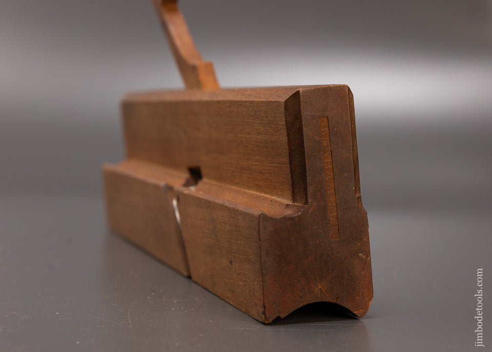 Dead Mint 4 STAR 18th Century 10 inch Yellow Birch Moulding Plane by ABRAHAM FISK - EXCELSIOR 110195