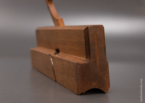 Dead Mint 4 STAR 18th Century 10 inch Yellow Birch Moulding Plane by ABRAHAM FISK - EXCELSIOR 110195