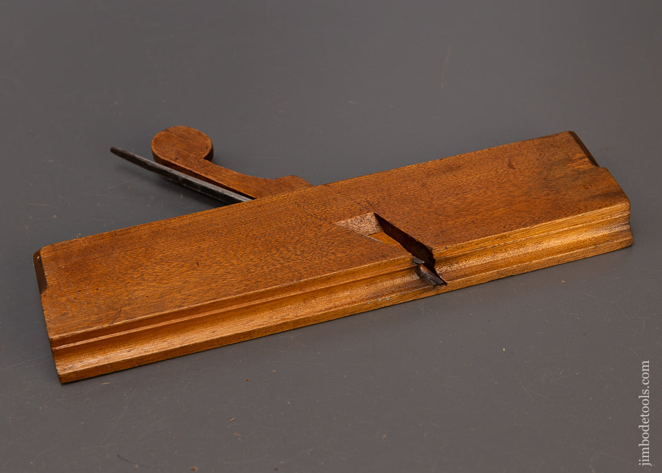 Rare 4 STAR ABRAHAM FISK 18th Century Yellow Birch 10 Inch Moulding Plane Fine - EXCELSIOR 110197