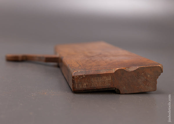 Crisp 18th Century Yellow Birch 10 Inch Complex Moulding Plane by JO FULLER with Astonishing Grain - EXCELSIOR 110198