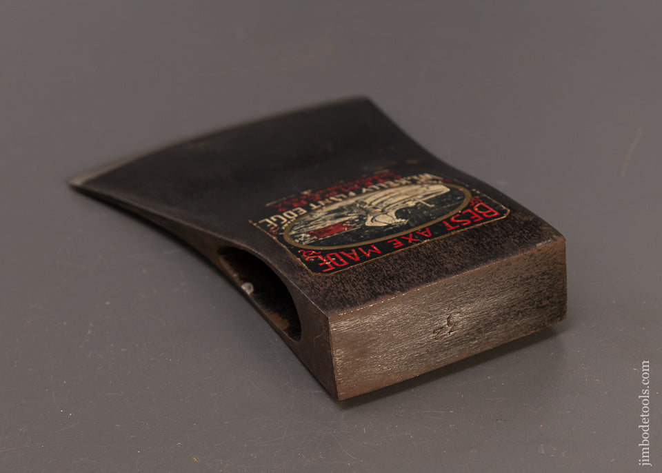 Very Rare Double Sided Advertising Axe with Full Paint & Labels on Both Sides KELLY FLINT EDGE & KELLY STANDARD - EXCELSIOR 110218