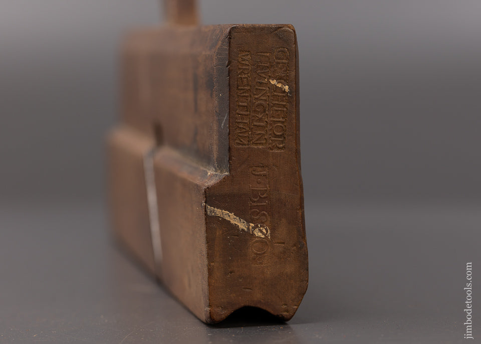 Extra Fine Dual Mark C.E. CHELOR LIVING IN WRENTHAM J. BISCO.s 18th Century Moulding Plane 5 STAR - EXCELSIOR 110346