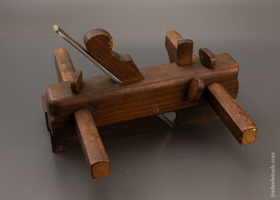 Very Rare 4 STAR R. HARWOOD 18th Century Plow Plane - EXCELSIOR 110490