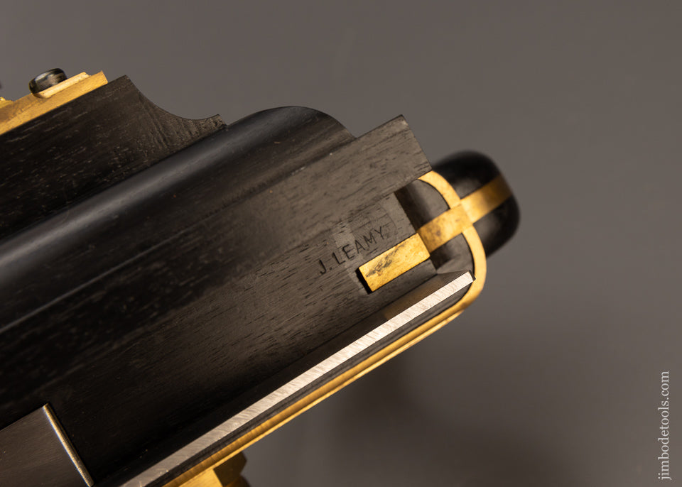 Phenomenal! Brass & Ebony Plow Plane by JIM LEAMY - EXCELSIOR 110658