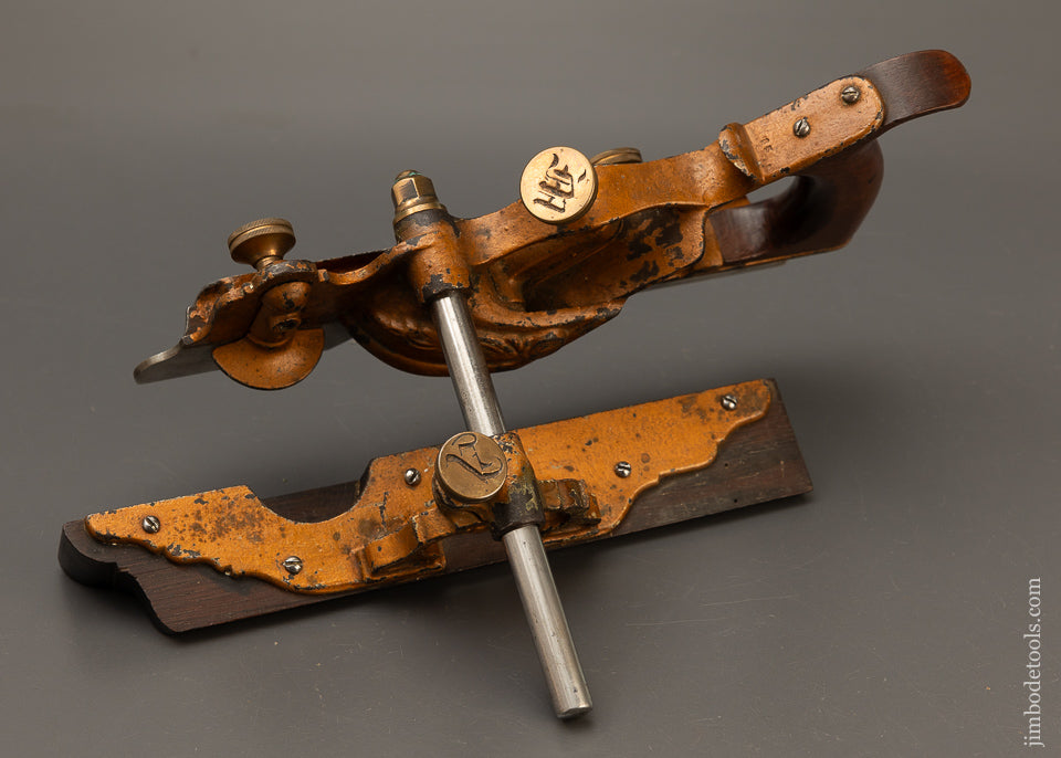Golden M.C. MAYO’S IMPROVED PATENT Plow Plane with 22 Original Irons - EXCELSIOR 110688