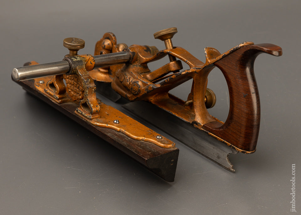 Golden M.C. MAYO’S IMPROVED PATENT Plow Plane with 22 Original Irons - EXCELSIOR 110688