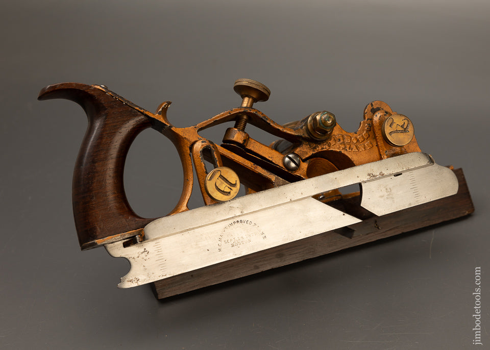 Golden M.C. MAYO’S IMPROVED PATENT Plow Plane with 22 Original Irons - EXCELSIOR 110688