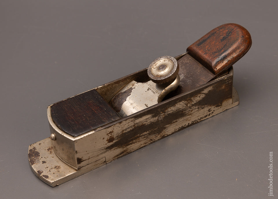 Rare J. ERLANDSEN NEW YORK Miter Plane with Nickel Plating - EXCELSIOR 110701