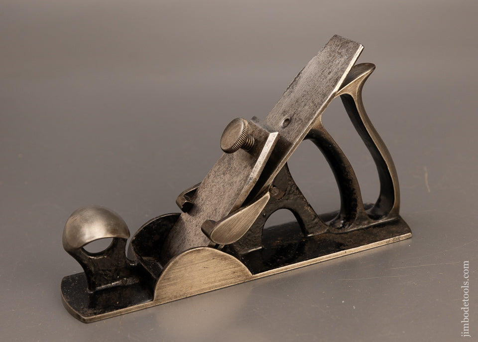 Very Rare 7 1/4 Inch MOSHER PATENT Smooth Plane by BIRMINGHAM PLANE CO. No. 2 Size - EXCELSIOR 110711