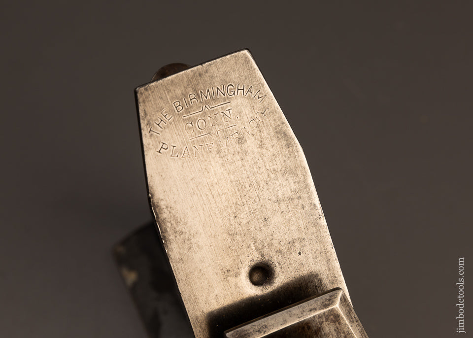 Very Rare 7 1/4 Inch MOSHER PATENT Smooth Plane by BIRMINGHAM PLANE CO. No. 2 Size - EXCELSIOR 110711