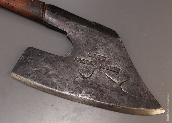 Fabulous D. LAURI Triple Marked Pennsylvania Goosewing Axe - EXCELSIOR 110737