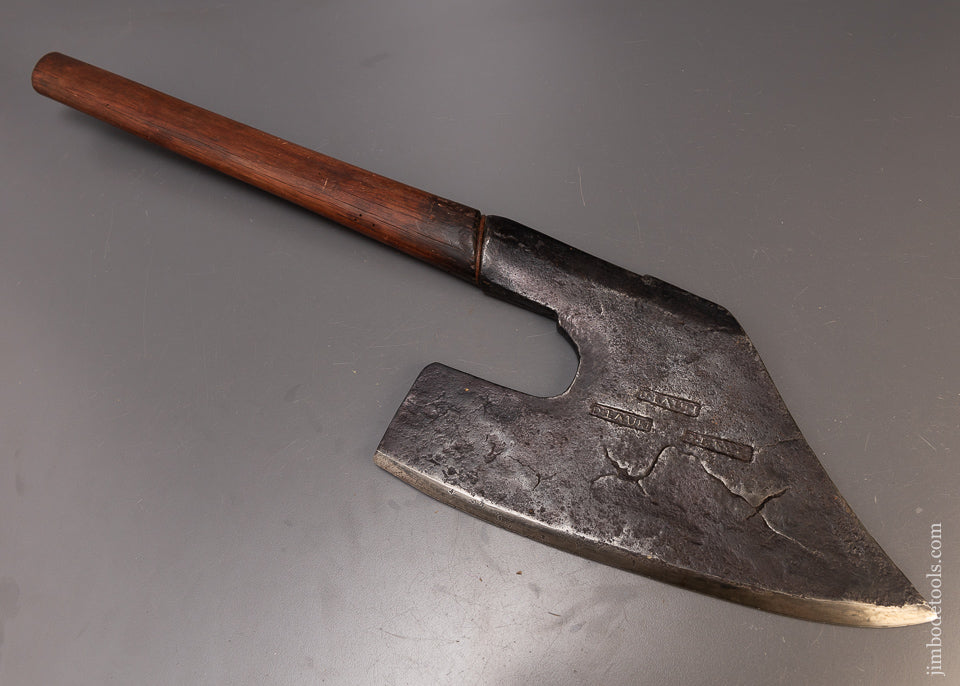 Fabulous D. LAURI Triple Marked Pennsylvania Goosewing Axe - EXCELSIOR 110737