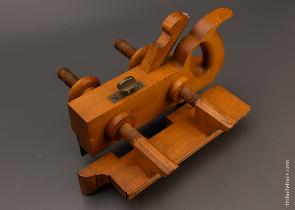 Spectacular Solid Boxwood Plow Plane by H.L. JAMES W’MSBURG MASS. - EXCELSIOR 110881