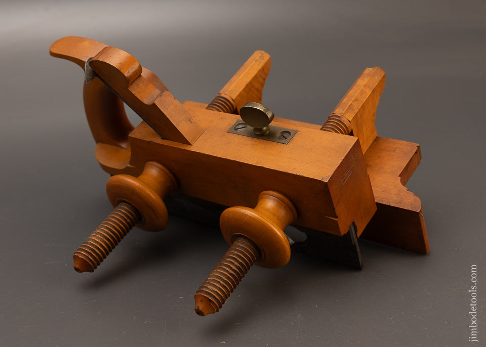 Spectacular Solid Boxwood Plow Plane by H.L. JAMES W’MSBURG MASS. - EXCELSIOR 110881