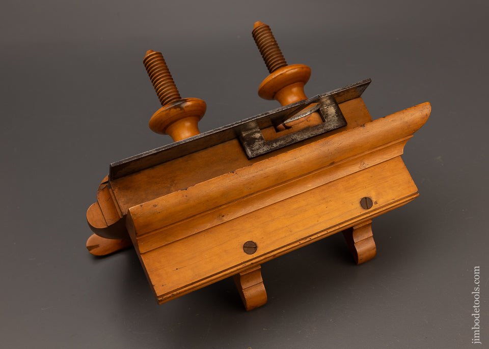 Spectacular Solid Boxwood Plow Plane by H.L. JAMES W’MSBURG MASS. - EXCELSIOR 110881