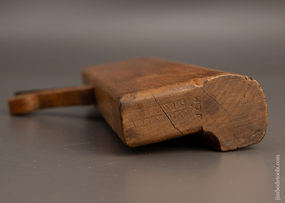 Fine G. HAWES WRENTHAM 10 Inch Yellow Birch Moulding Plane 4 STARS **** - EXCELSIOR 110822