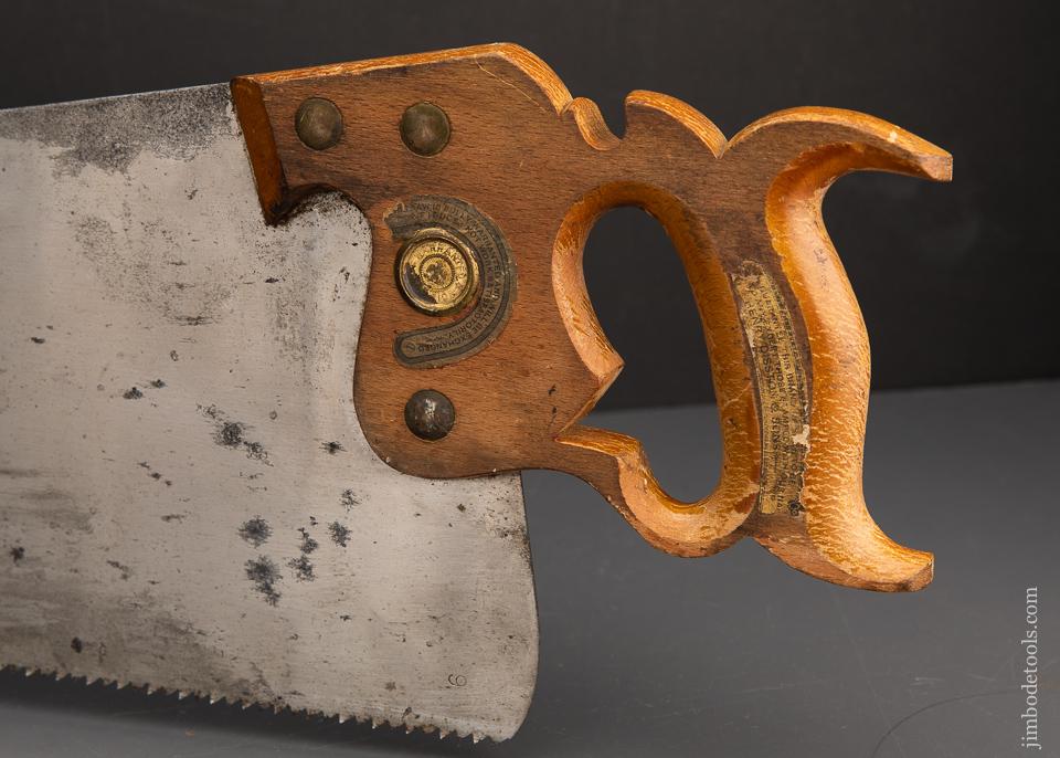 RARE and Unused DISSTON No. 107 Hand Saw with Labels - EXCALIBUR 112