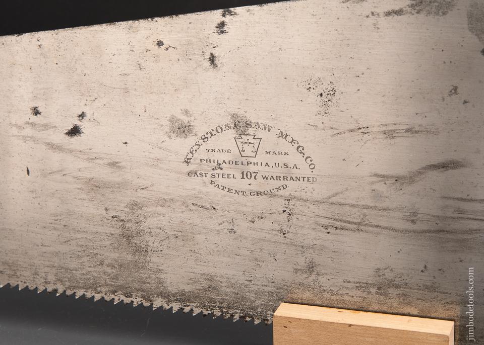 RARE and Unused DISSTON No. 107 Hand Saw with Labels - EXCALIBUR 112