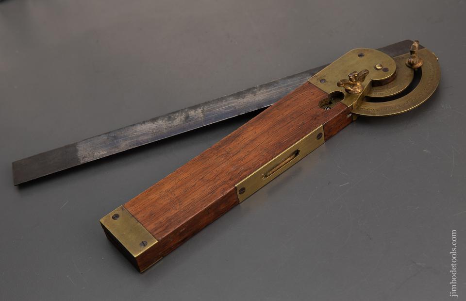 Gorgeous FISHER PATENT Rosewood and Brass Bevel by DISSTON & MORSS - Excalibur 119