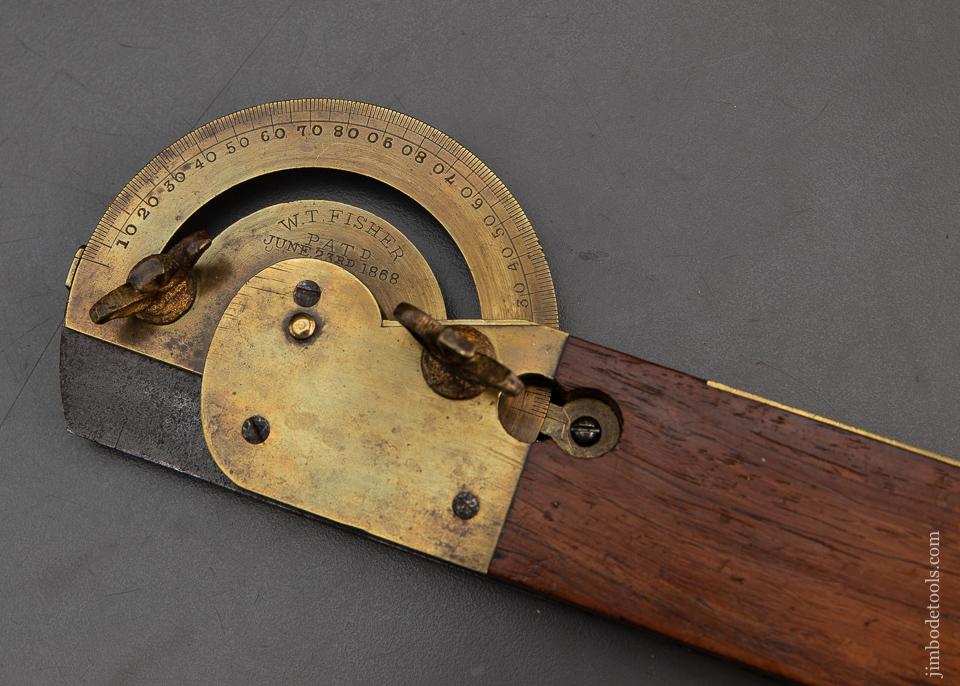 Gorgeous FISHER PATENT Rosewood and Brass Bevel by DISSTON & MORSS - Excalibur 119