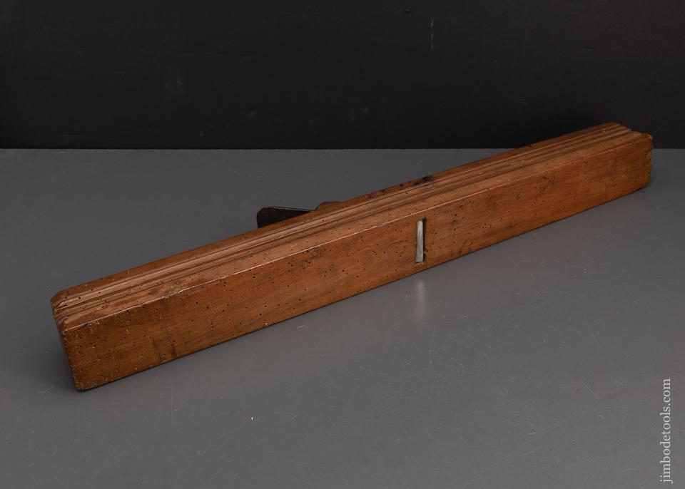 Amazing! DATED 1804 Carved Jointer Plane - EXCALIBUR 129