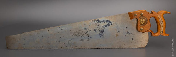 DISSTON No. 7 Hand Saw New Old Stock with Labels - EXCELSIOR 58830