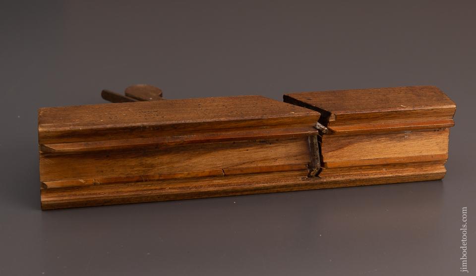 Extra-Fine! Ten inch Yellow Birch Complex Molding Plane by SAMUEL DOGGET, DEDHAM, MASSACHUSETTS circa 1775-1820s - EXCELSIOR 59661