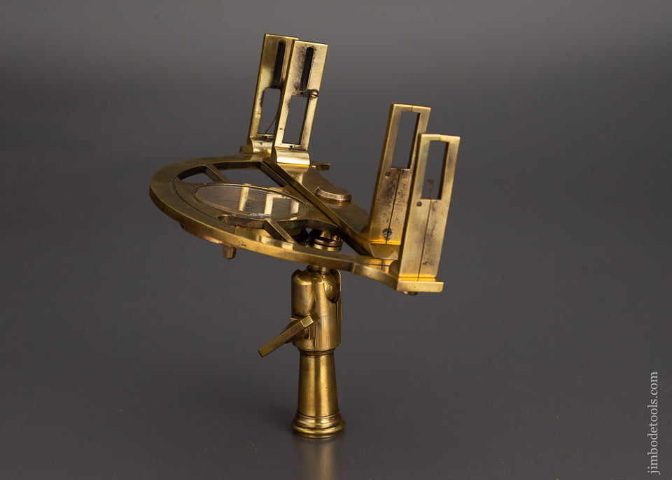 Extra-Fine! Brass 18th Century French Graphometre with Original Compass Signed MAJOLIER a ROUEN - EXCELSIOR 60000