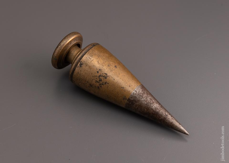 18th Century Brass Plumb Bob - 1 pound 7 ounce - EXCELSIOR 66262  