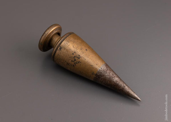 18th Century Brass Plumb Bob - 1 pound 7 ounce - EXCELSIOR 66262  