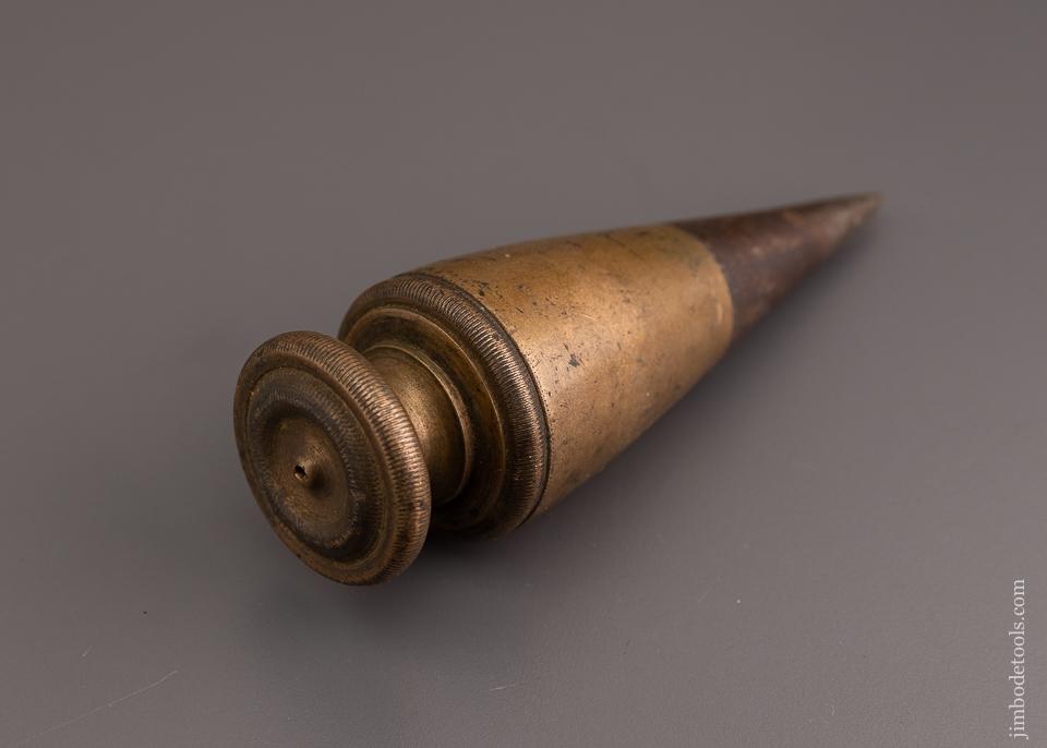 18th Century Brass Plumb Bob - 1 pound 7 ounce - EXCELSIOR 66262  