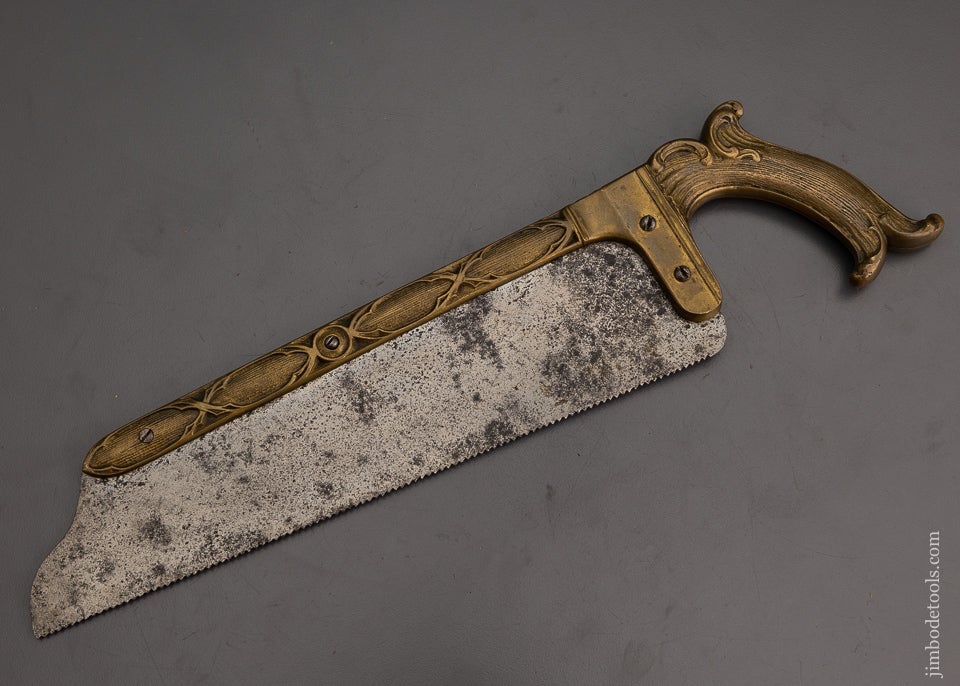 RARE and Beautiful! Brass Framed Surgeon's Saw by W.R. GOULDINGS NEW YORK circa 1838-48 ** EXCELSIOR 72893