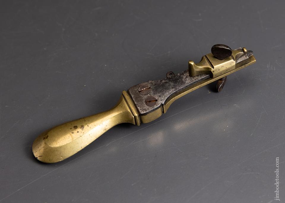 Stunning 18th Century Brass Purfling Tool - EXCELSIOR 94171