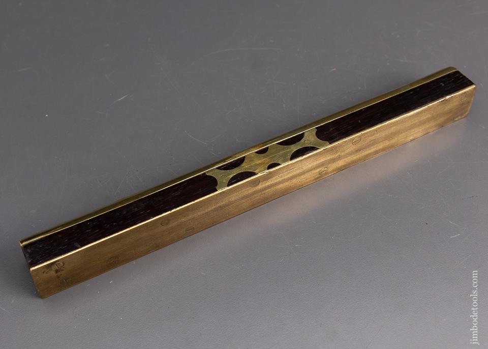 J. HARGREAVES 12 inch Stunning Ebony and Brass Level Original Case - EXCELSIOR 95399