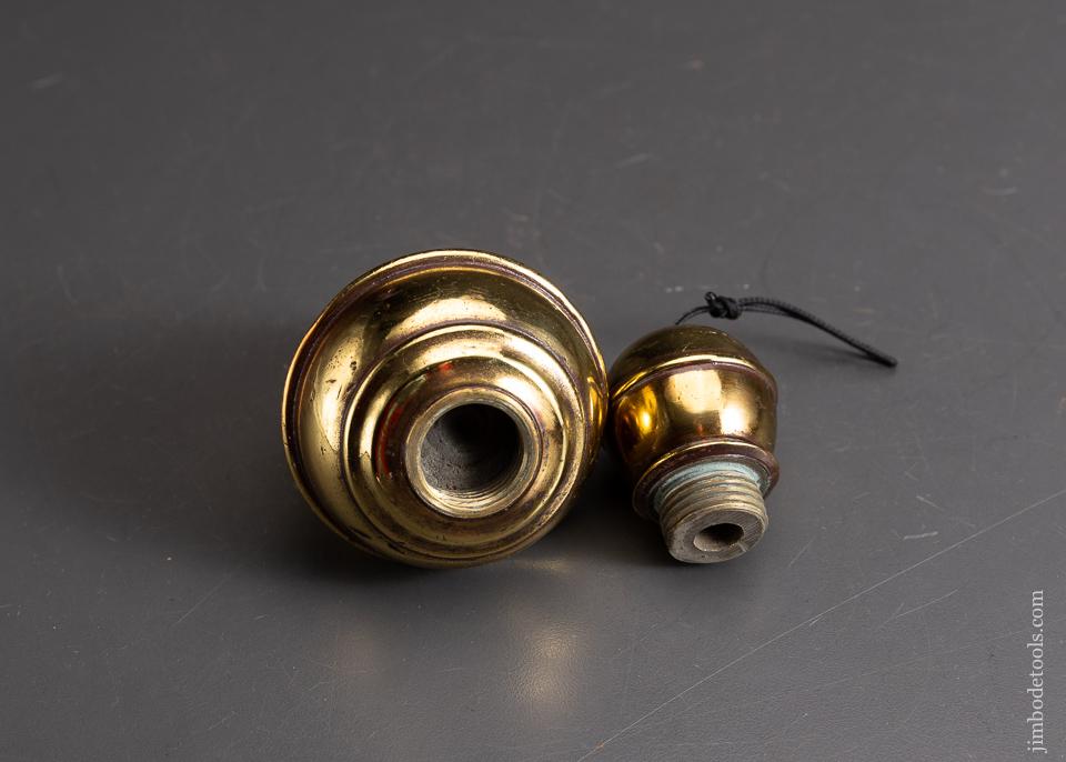 Gorgeous 2 1/4 pound Early Brass Plumb Bob - EXCELSIOR 95631