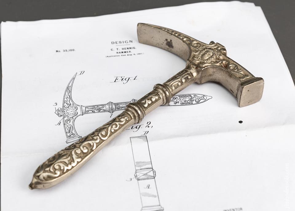Exquisite HENNIG PAT. Ornamental Hammer - EXCELSIOR 95659