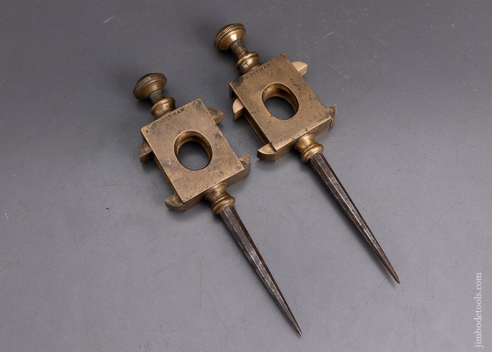 Stunning 7 1/2 inch Trammel points in Brass and Iron - EXCELSIOR 95899