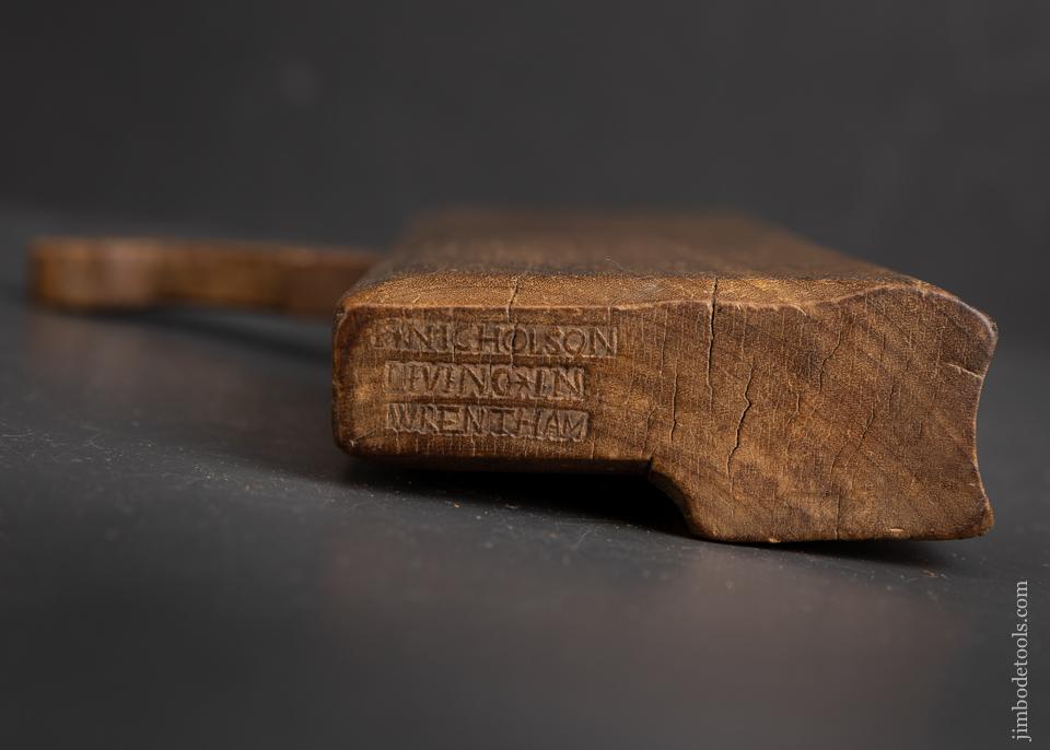 F*NICHOLSON LIVING*IN WRENTHAM  Moulding Plane ca. 1683-1753 - EXCELSIOR 95921
